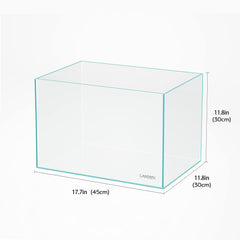 Landen 45P bezel-less glass close-up reveals high transmittance and clarity.