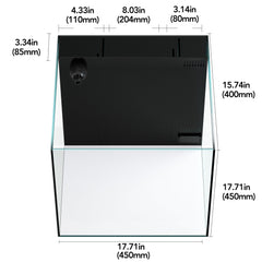 Landen 45P rear filtration chambers illustrate integrated filtration for tidy display.