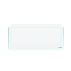 LANDEN 45S shallow tank front view with high-clarity low-iron glass for vivid colors