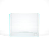 Landen 60H rimless tank front view offers crystal-clear, immersive viewing.