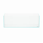LANDEN 60L rimless long aquarium front view emphasizes panoramic space for aquascapes