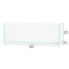 LANDEN 60L bookshelf aquarium side view ideal for compact living room setups