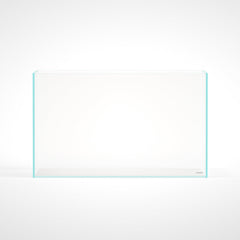 LANDEN 75H rimless front view shows a sleek living-room-ready aquarium display.