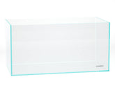 LANDEN 90P rimless tank front view showcases bezel-free immersion and wide viewing.
