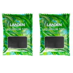 LANDEN Aqua Soil closeup highlighting natural substrate texture for plant roots