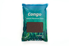LANDEN Congo aquascape sand bag closeup shows natural brown texture for richer aquascapes