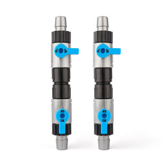 LANDEN Double Tab Connector closeup shows precise fit for leak-free aquarium hoses.