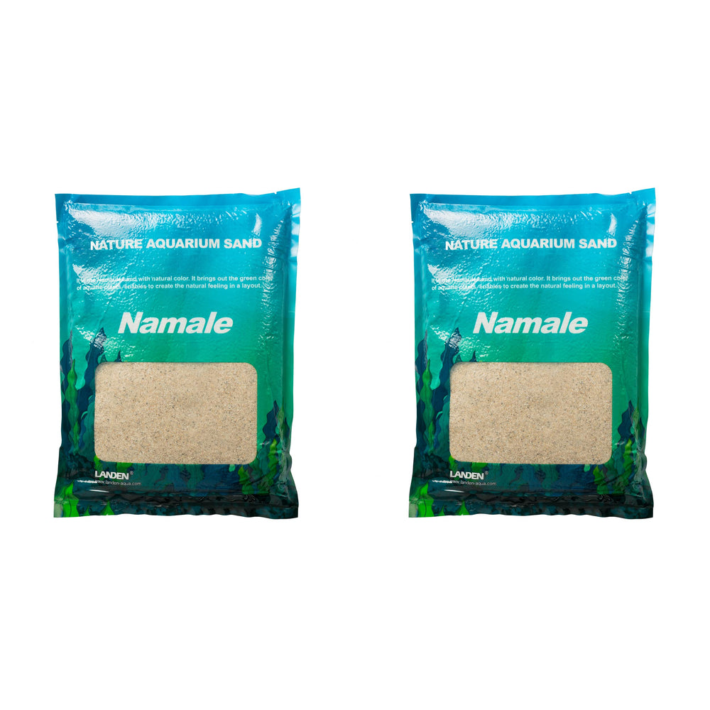 LANDEN Namale Aquarium Sand closeup shows natural color and fine grain texture.
