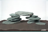 LANDEN River Slate Rocks flat view for aquarium styling and natural texture.