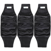 Langsprit male belly band pack 3 front view shows leak protection in black