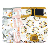 Langsprit washable female dog diapers pack with multiple sizes for a secure fit.