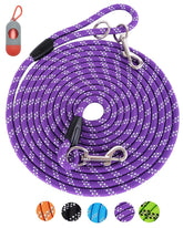 Lanwandeng 100ft dog leash extended for training and recall in open space