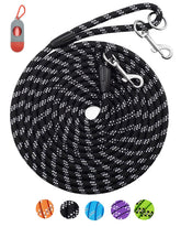 Lanwandeng dog leash 10ft close-up shows sturdy rope construction for everyday training