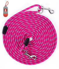 Lanwandeng long dog leash 100ft for outdoor walks with ample training room.