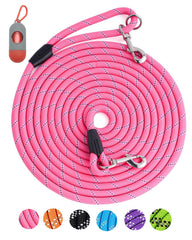 Lanwandeng long dog leash 10ft 360 swivel for secure control during walks