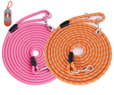 Lanwandeng long dog leash 50ft for outdoor walks with durable, flexible design
