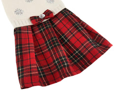 Lanyarco dress-knit bow-tie detail highlights playful festive elegance