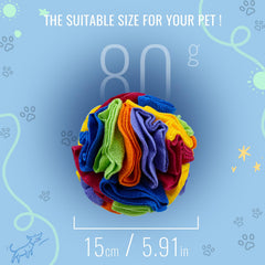 Larimuer bola de olfato, juego estimulante para perros curiosos.