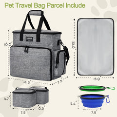 LARIPOP dos porta comida para perro, mantiene la comida segura y a mano en viajes
