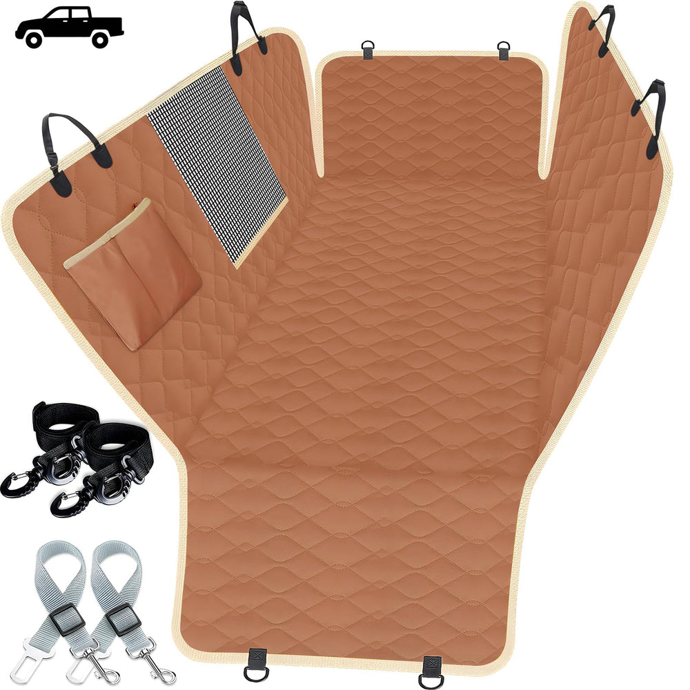 Lassie XL truck seat cover back seat showing full coverage with protection from hair and spills.