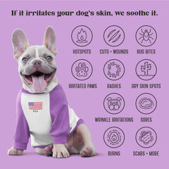 Lavengel dog dermatitis-relief application on flare-ups for versatile skin care.