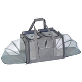 Lawfery cat carrier two-pets side view for comfortable travel with companions
