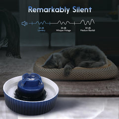 Lawfery Quiet Pump below 30dB ensures peaceful homes for pets.