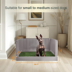 lazzipet Pup En Suite pee pad holder accommodates standard pads securely.