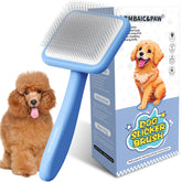 LBMBAIC&PAW dog slicker brush deep-coat action for smoother grooming.
