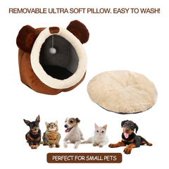 Lcybem bear design cat bed adds whimsy while keeping its shape