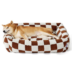 LE SURE cute dog bed large corner support provides stable head and neck comfort for dogs.
