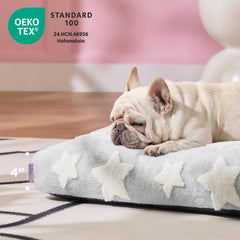 LE SURE thick shredded foam core provides supportive comfort for long naps.