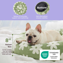 LE SURE Donut Bed anti-slip bottom keeps the bed steady on floors.