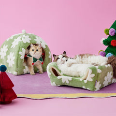 LE SURE Lesure cat bed interior cushion delivers plush comfort for lounging
