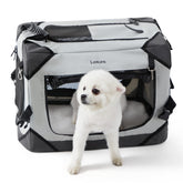 LE SURE Lesure collapsible crate four-door entry for easy access and ventilation on trips