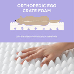 LE SURE removable cover is washable and stain-resistant for easy cleaning