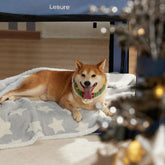 LE SURE waterproof dog blanket grey closeup texture demonstrates cozy warmth for large dogs