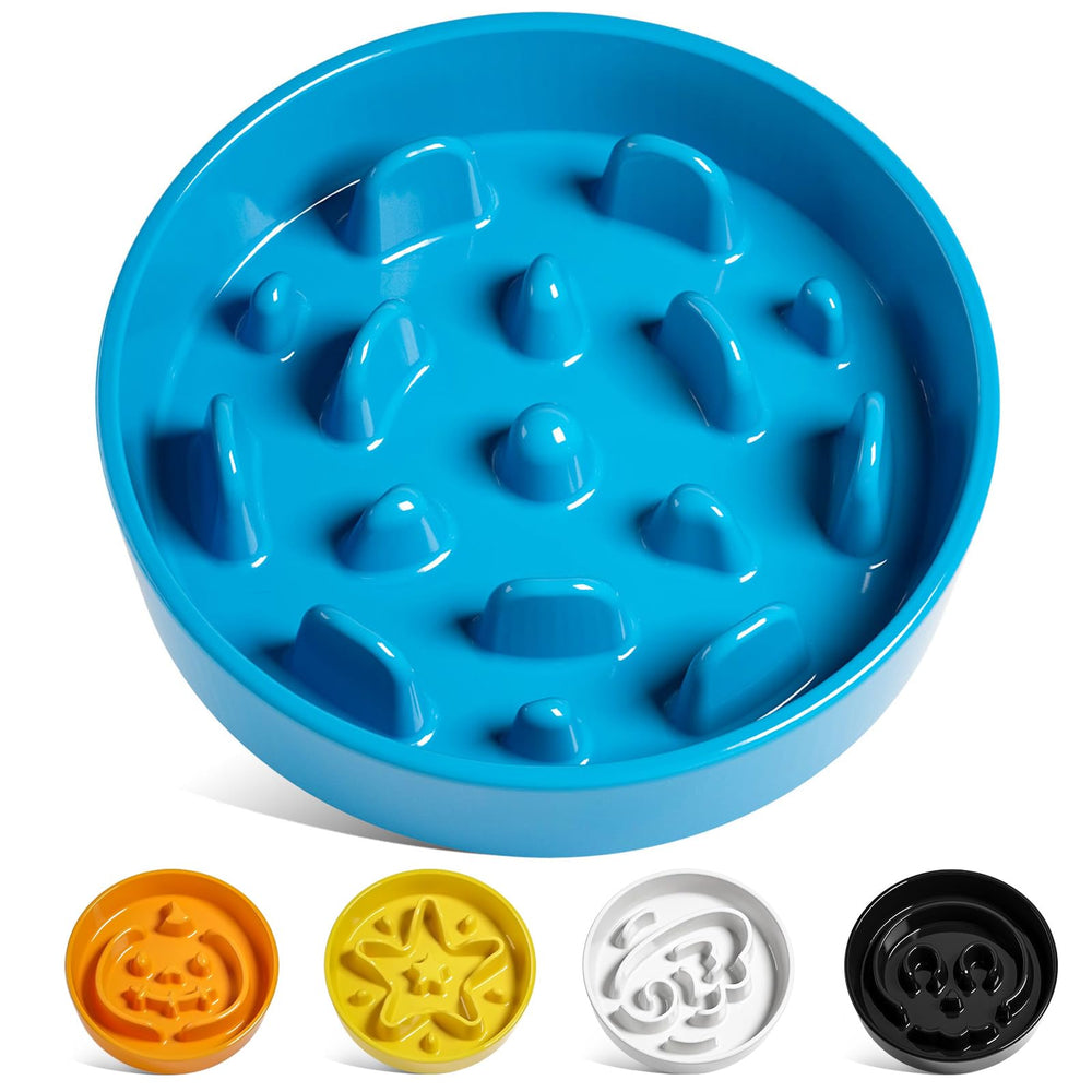 LE TAUCI dog bowl ceramic blue close-up highlights vibrant color and durable finish for daily meals