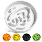 LE TAUCI Angel White slow feeder ceramic dog bowl for calmer meals.