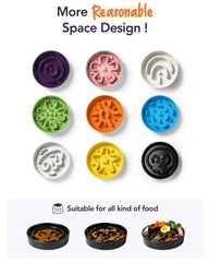 LE TAUCI slow-feeding design encourages slower eating at mealtime
