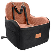 Lealchum dog booster seat front view with elevated cushion for better visibility