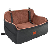 Lealchum dog car seat front view for large dogs boosts in-car comfort