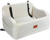 Lealchum dog car seat front view with spacious interior for secure trips.