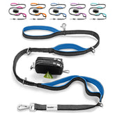 Leashrr 2.0 no-pull bungee leash royal blue for controlled walks and shock absorption