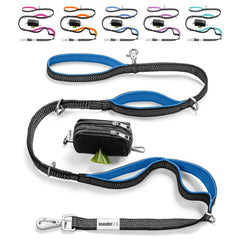 Leashrr 2.0 no-pull bungee leash royal blue for controlled walks and shock absorption