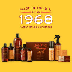 Leather Honey Vinyl and Faux Leather Cleaner provides safe, even-clean results
