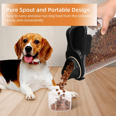 LEAWALK airtight container with a large pour spout for mess-free dispensing.