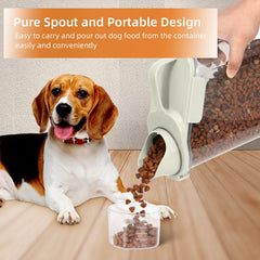 LEAWALK pour-spout-large highlights smooth pouring for kibble.