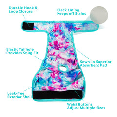 Leekalos X-Large diaper with adjustable snaps for tailored fit and leak protection