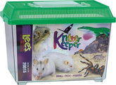 Lee's Kritter Keeper rectangle small lid closed shows secure housing for critters.